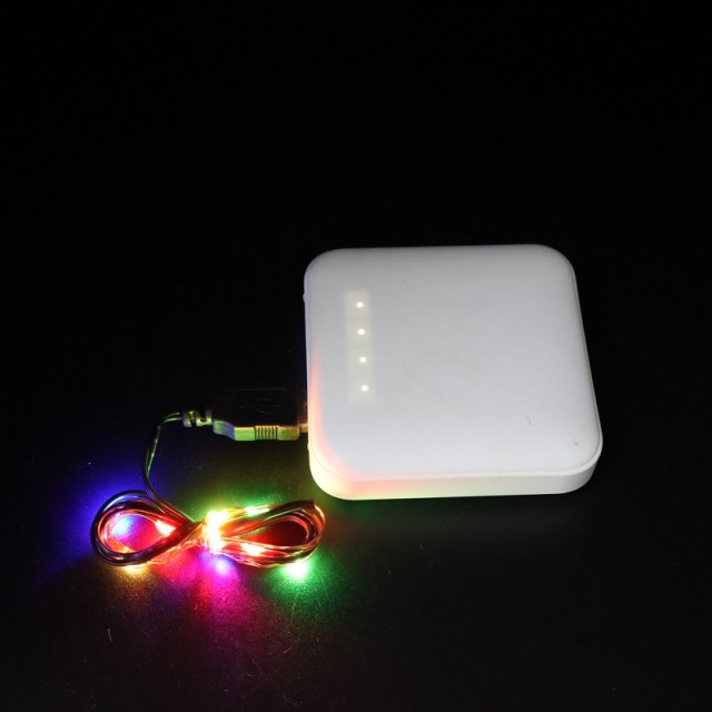USB-Powered Multi-Color Copper Wire LED String Lights