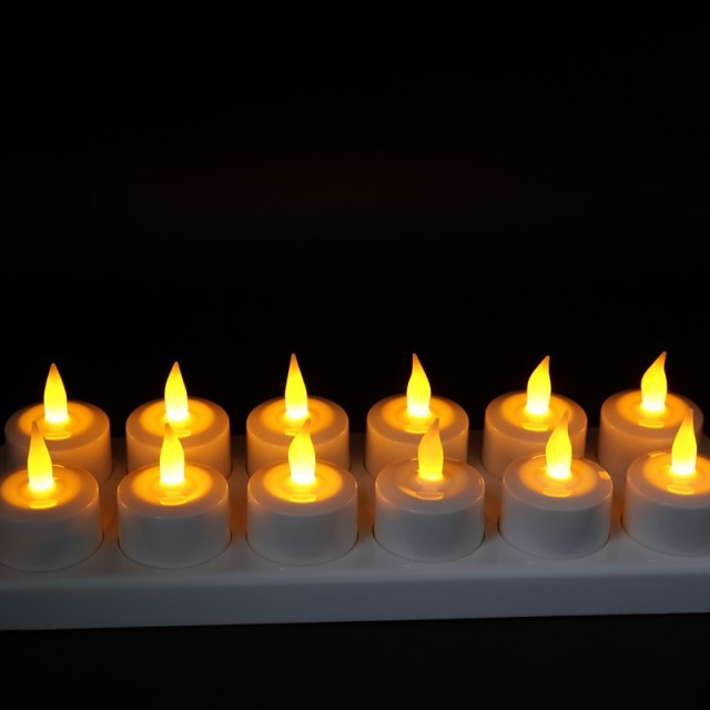 Rechargeable Flameless LED Tealight Candles