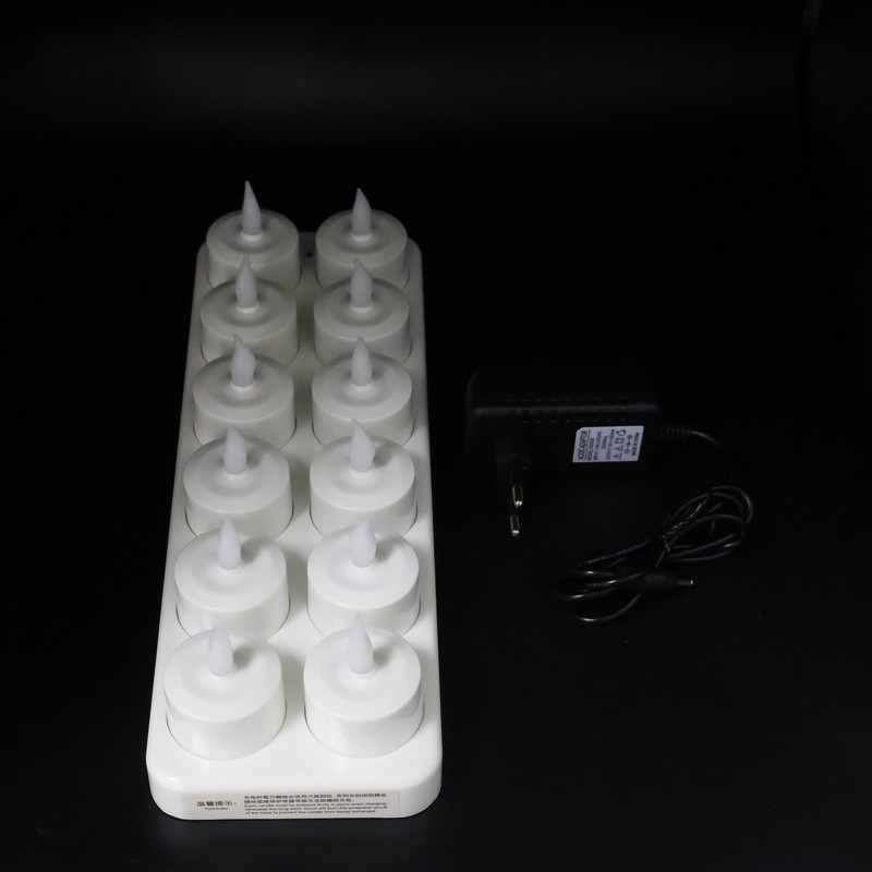 Rechargeable Flameless LED Tealight Candles