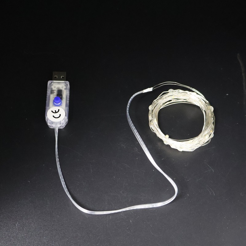USB Powered Copper Wire String Lights with Remote Control