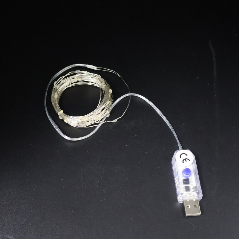 USB Powered Copper Wire String Lights with Remote Control