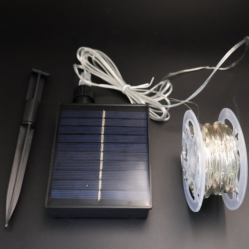 Solar-Powered Copper Wire String Lights