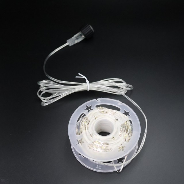 Solar-Powered Copper Wire String Lights