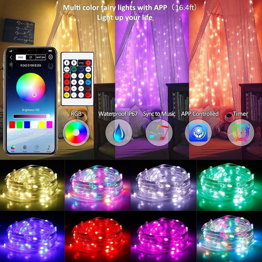 Smart RGB LED String Lights