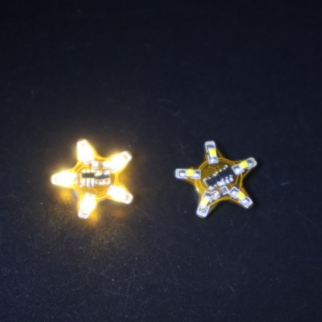 Mini Heart Star Shape LED Light Module Warm White SMD LED Circuit Board for DIY Crafts Wedding Party Decoration