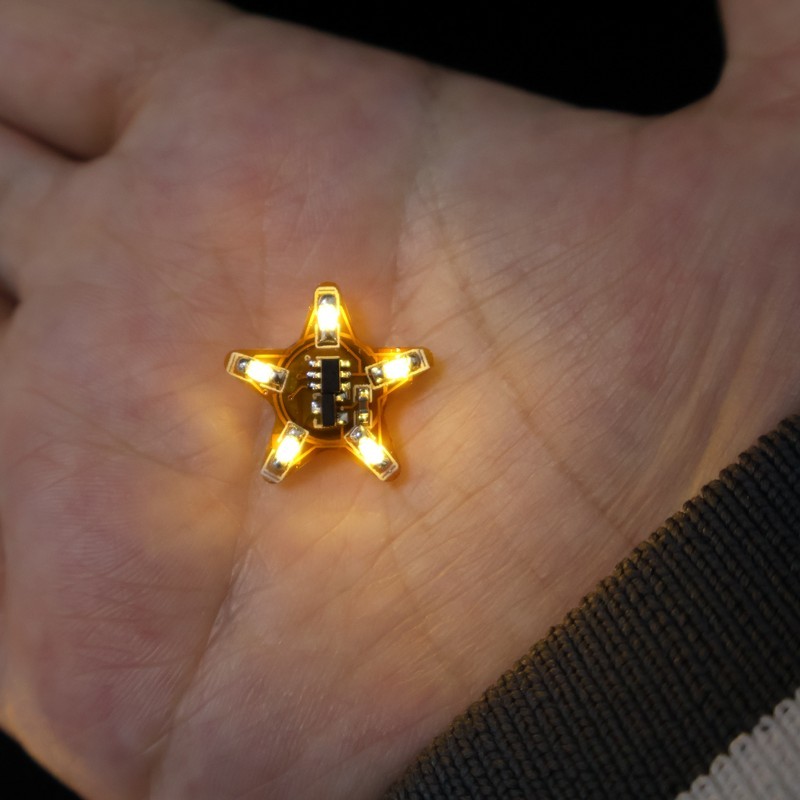 Mini Heart Star Shape LED Light Module Warm White SMD LED Circuit Board for DIY Crafts Wedding Party Decoration