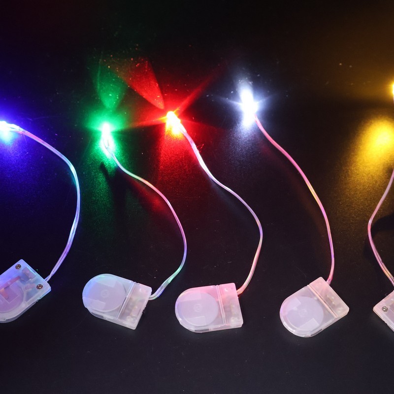 LED Light Mini DIY Decoration Lamp with Transparent Battery Box for Gift Box Balloon Craft Wedding Party Holiday Decoration