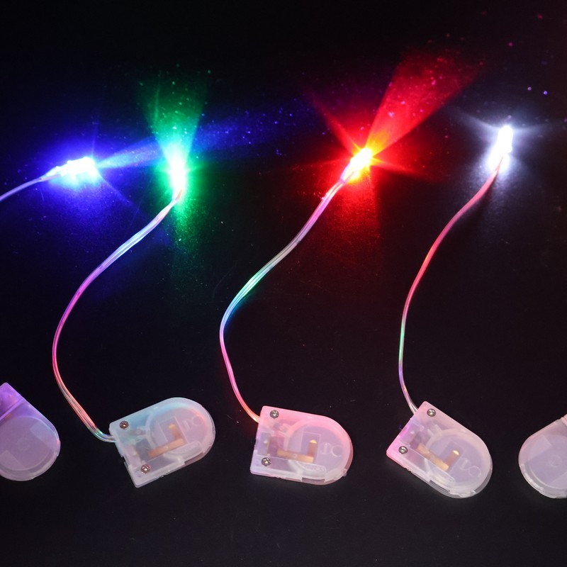 LED Light Mini DIY Decoration Lamp with Transparent Battery Box for Gift Box Balloon Craft Wedding Party Holiday Decoration