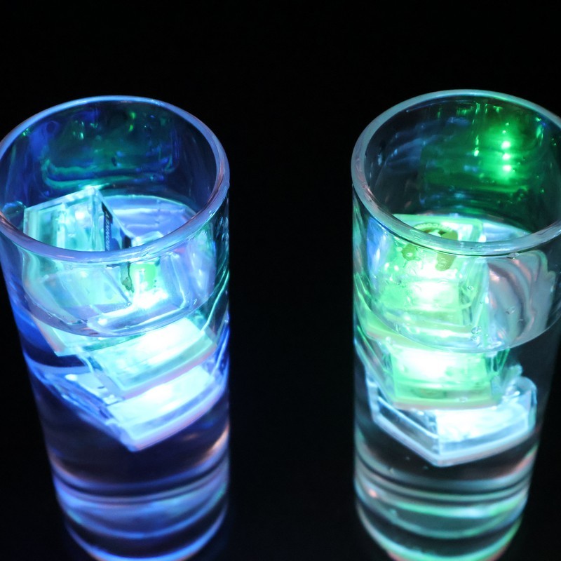 Water-Activated LED Ice Cubes with Animal Letters