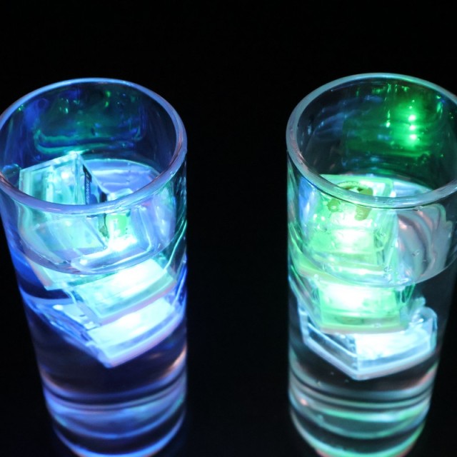 Water-Activated LED Ice Cubes with Animal Letters