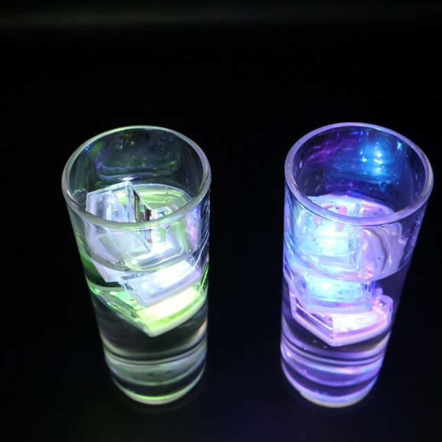 Water-Activated LED Ice Cubes with Animal Letters
