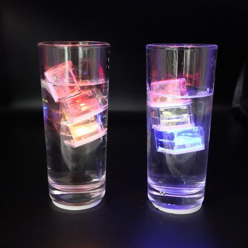 Water-Activated LED Ice Cubes with Animal Letters