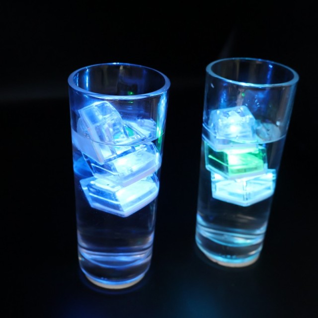 Water-Activated LED Ice Cubes with Animal Letters