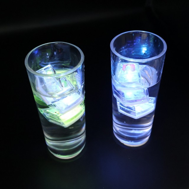 Water-Activated LED Ice Cubes with Animal Letters