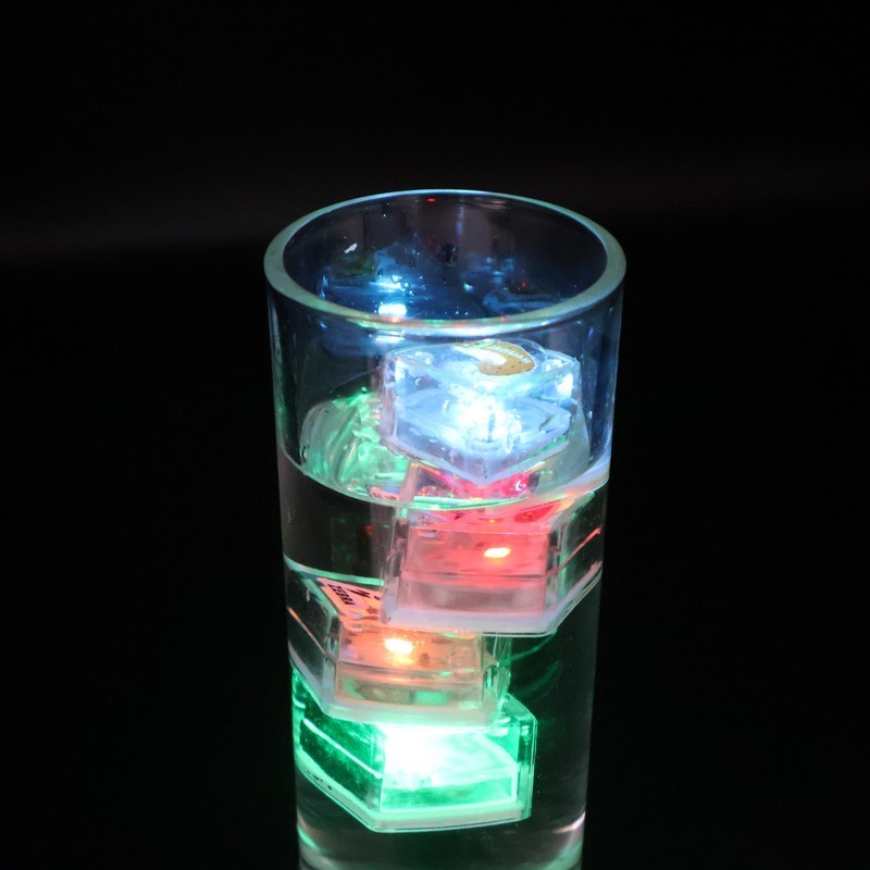 Water-Activated LED Ice Cubes with Animal Letters