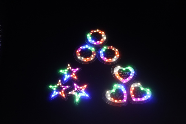 Light Up Skin Sticker Glowing LED Adhesive Pin