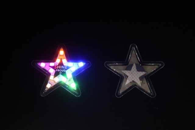 Light Up Skin Sticker Glowing LED Adhesive Pin
