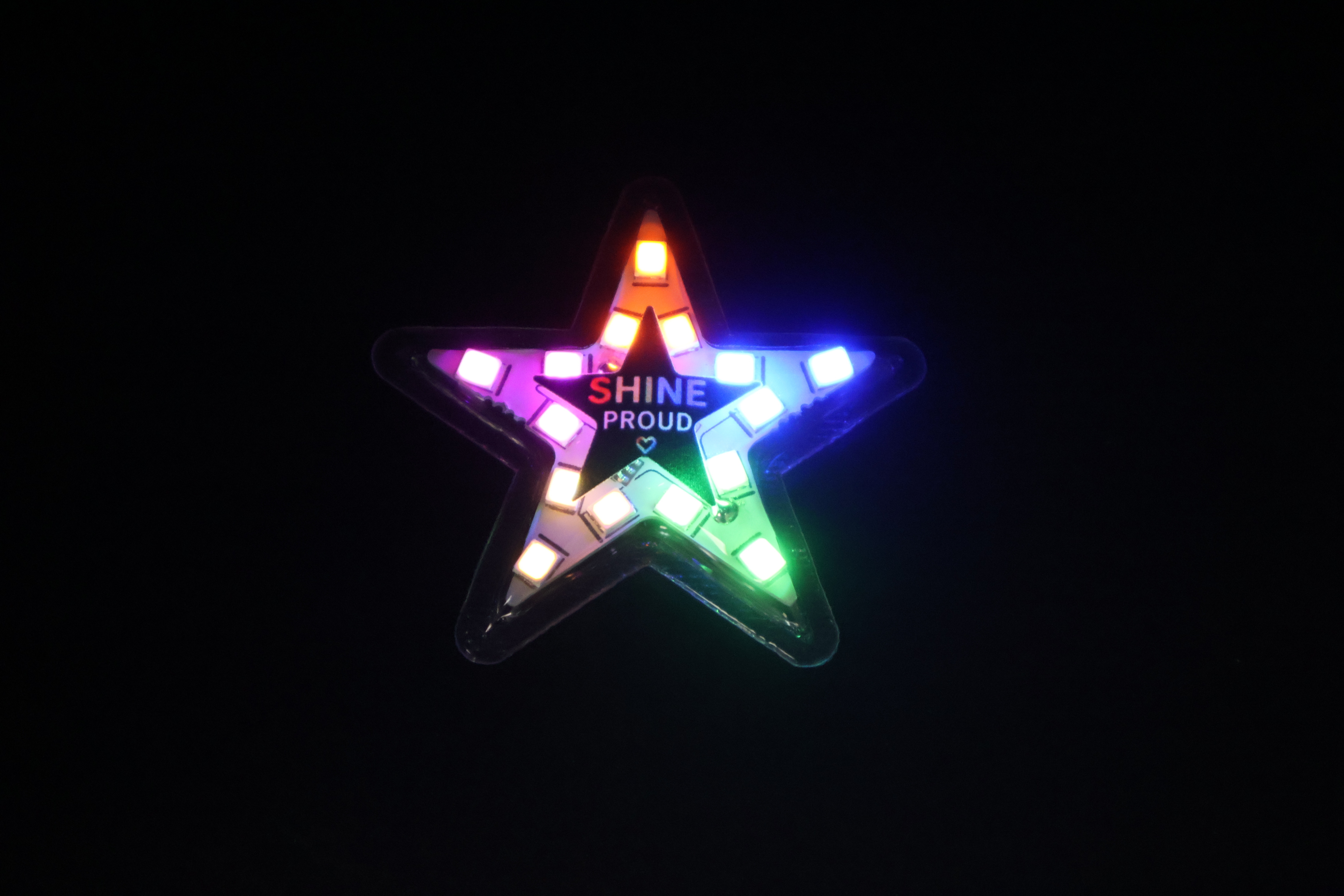 Light Up Skin Sticker Glowing LED Adhesive Pin