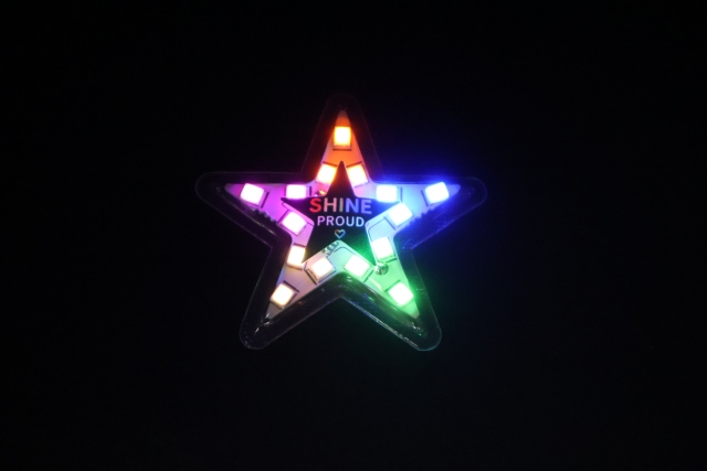 Light Up Skin Sticker Glowing LED Adhesive Pin