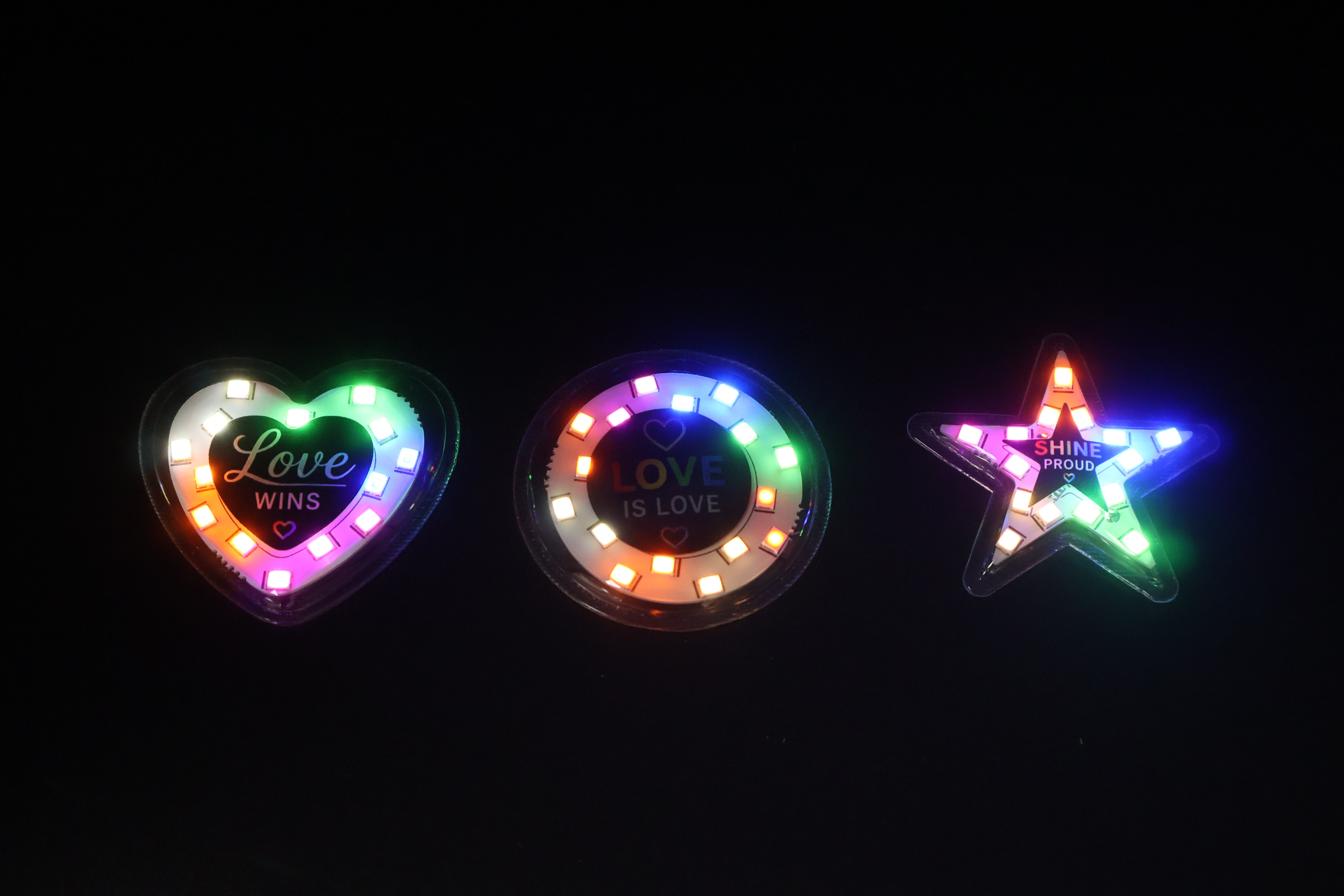 Light Up Skin Sticker Glowing LED Adhesive Pin