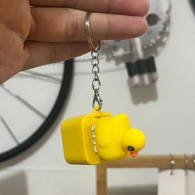 Cartoon Animal Light Up Sound Fidget Keychain