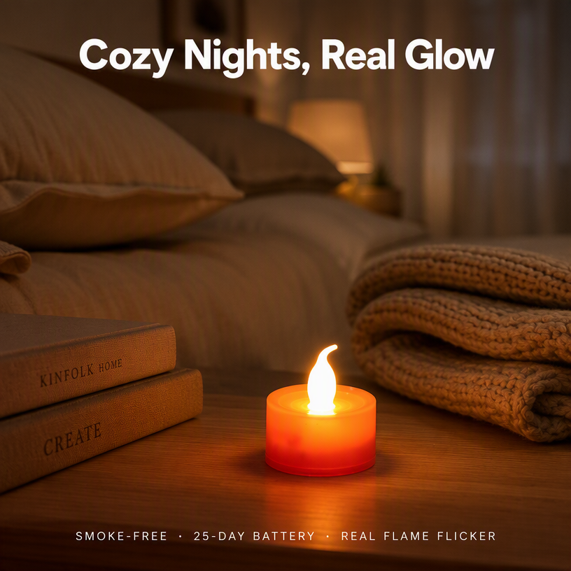Flickering Flameless LED Tea Light Candles