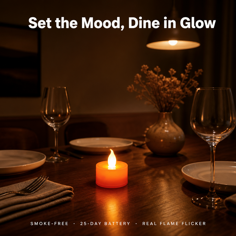 Flickering Flameless LED Tea Light Candles