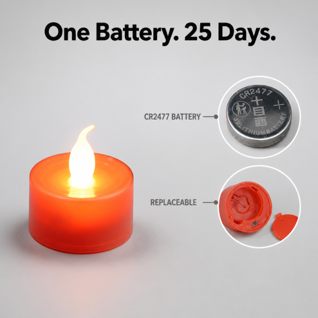 Flickering Flameless LED Tea Light Candles