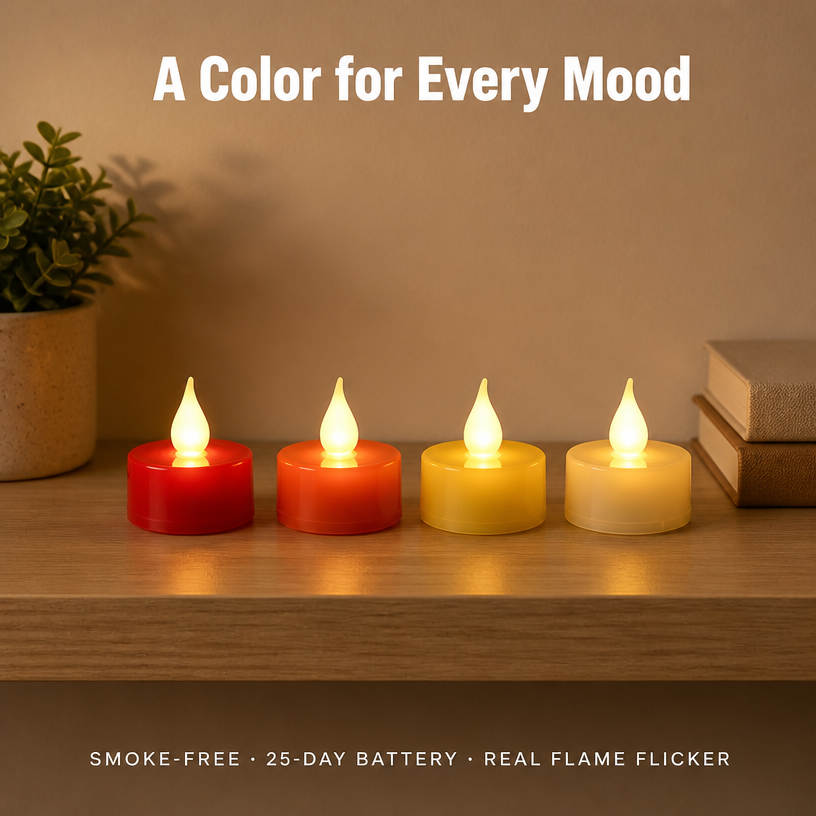 Flickering Flameless LED Tea Light Candles