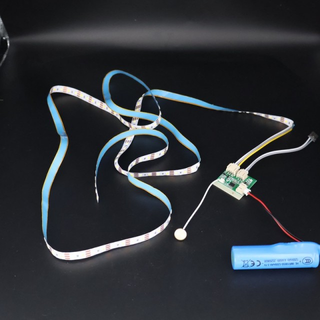 Rechargeable Touch Sensor LED Strip Light Kit with 18650 Li-ion Battery