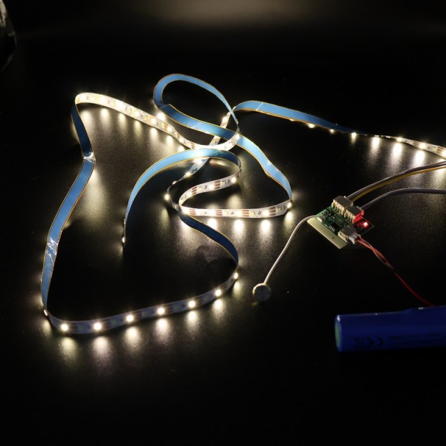 Rechargeable Touch Sensor LED Strip Light Kit with 18650 Li-ion Battery