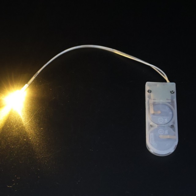 Warm White LED Light with 3-Mode Timer Box (TIMER / ON / OFF) for Crafts and Displays