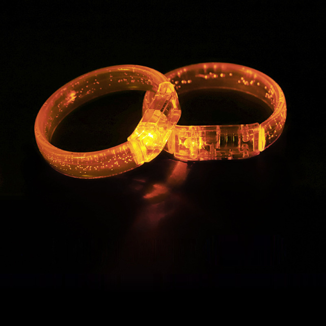 LED Flashing Bubble Wristband Light Up Acrylic Bracelet