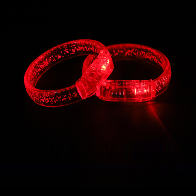 LED Flashing Bubble Wristband Light Up Acrylic Bracelet