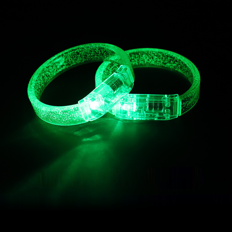 LED Flashing Bubble Wristband Light Up Acrylic Bracelet