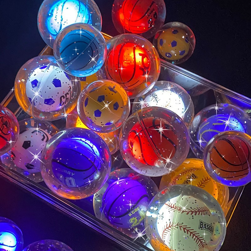 Sport Themed Light Up Flashing Bouncy Ball