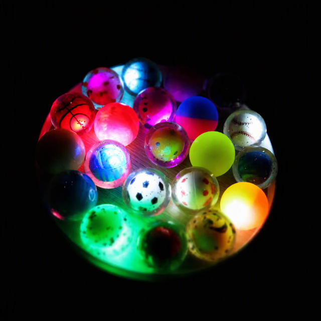 Sport Themed Light Up Flashing Bouncy Ball