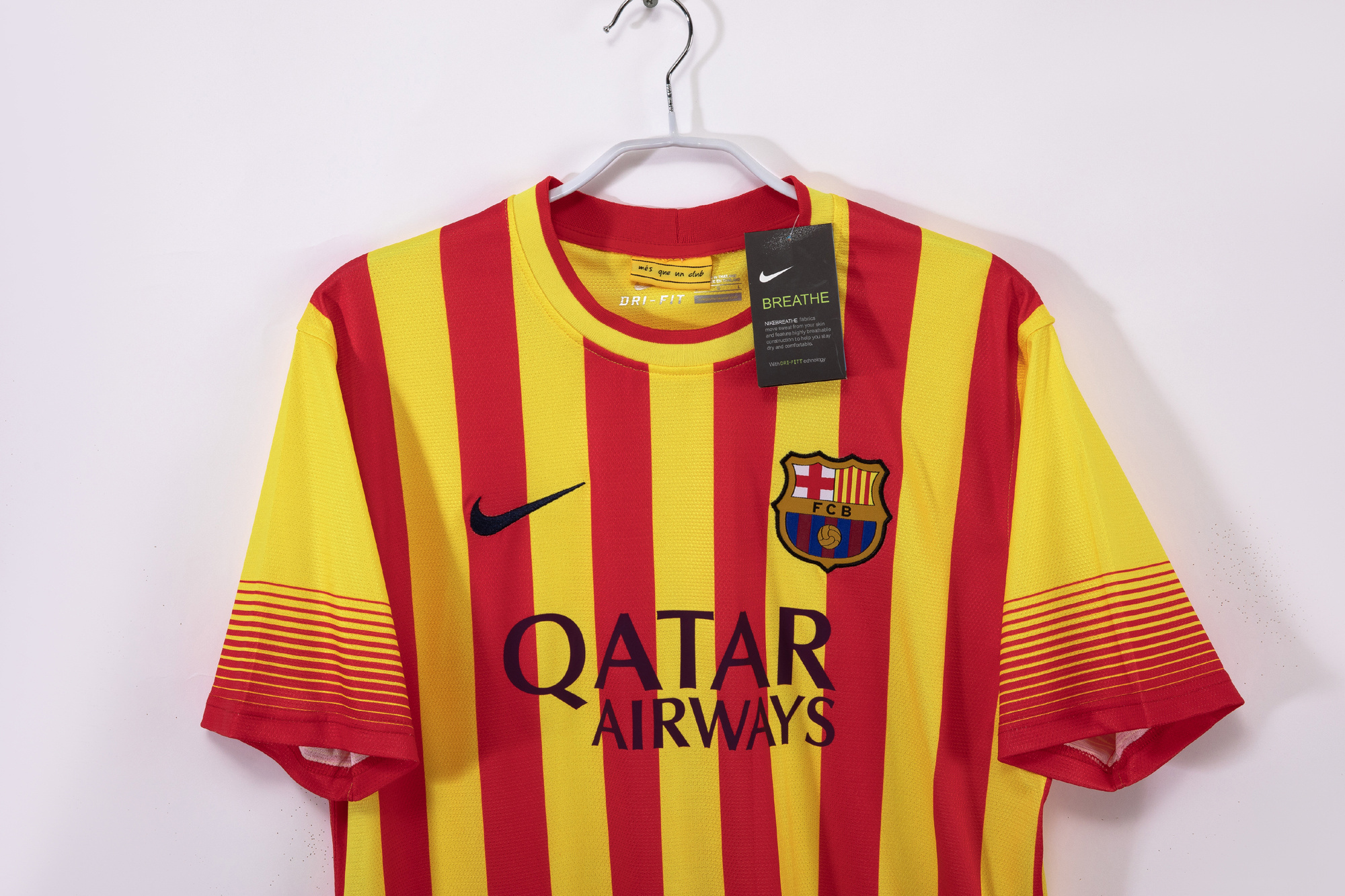 2013/14 Barcelona Away Yellow Retro