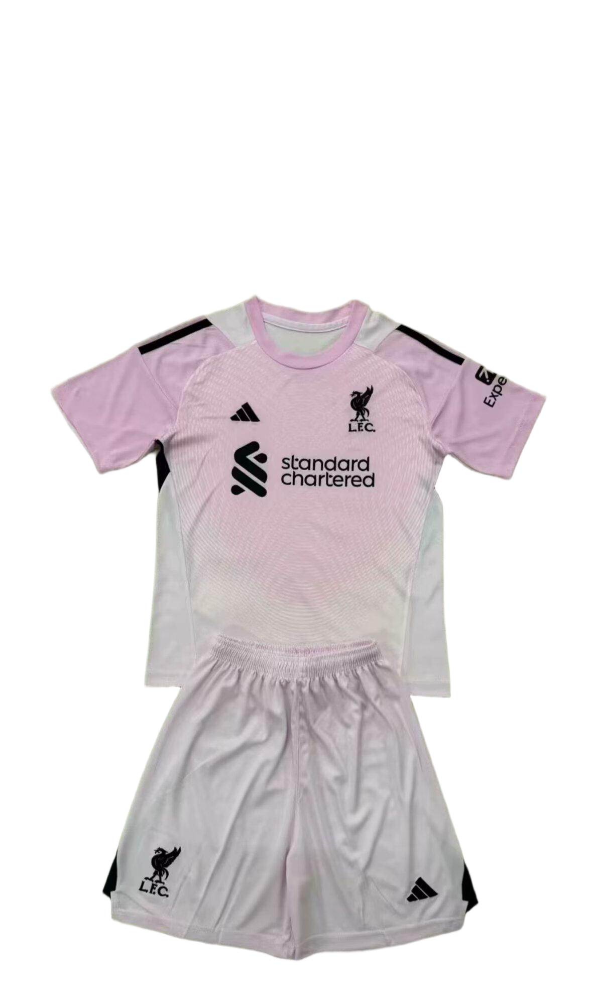 Liverpool 25/26 Season Pink Goalkeeper Kids Kit