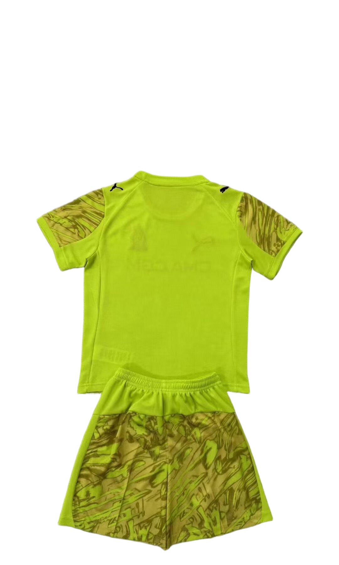Marseille 25/26 Season Yellow Goalkeeper Kids Kit