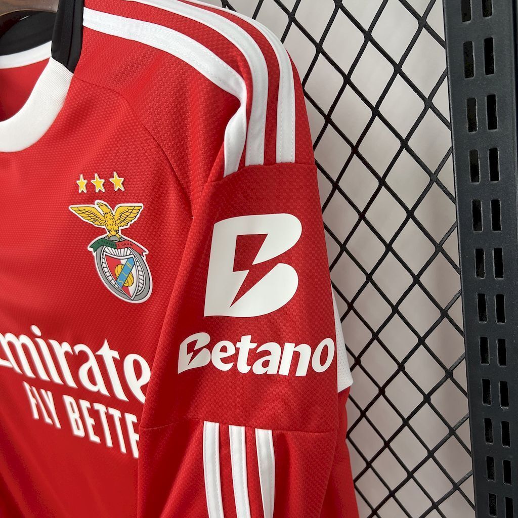 Benfica 2025/26 Home Long Sleeves Jersey