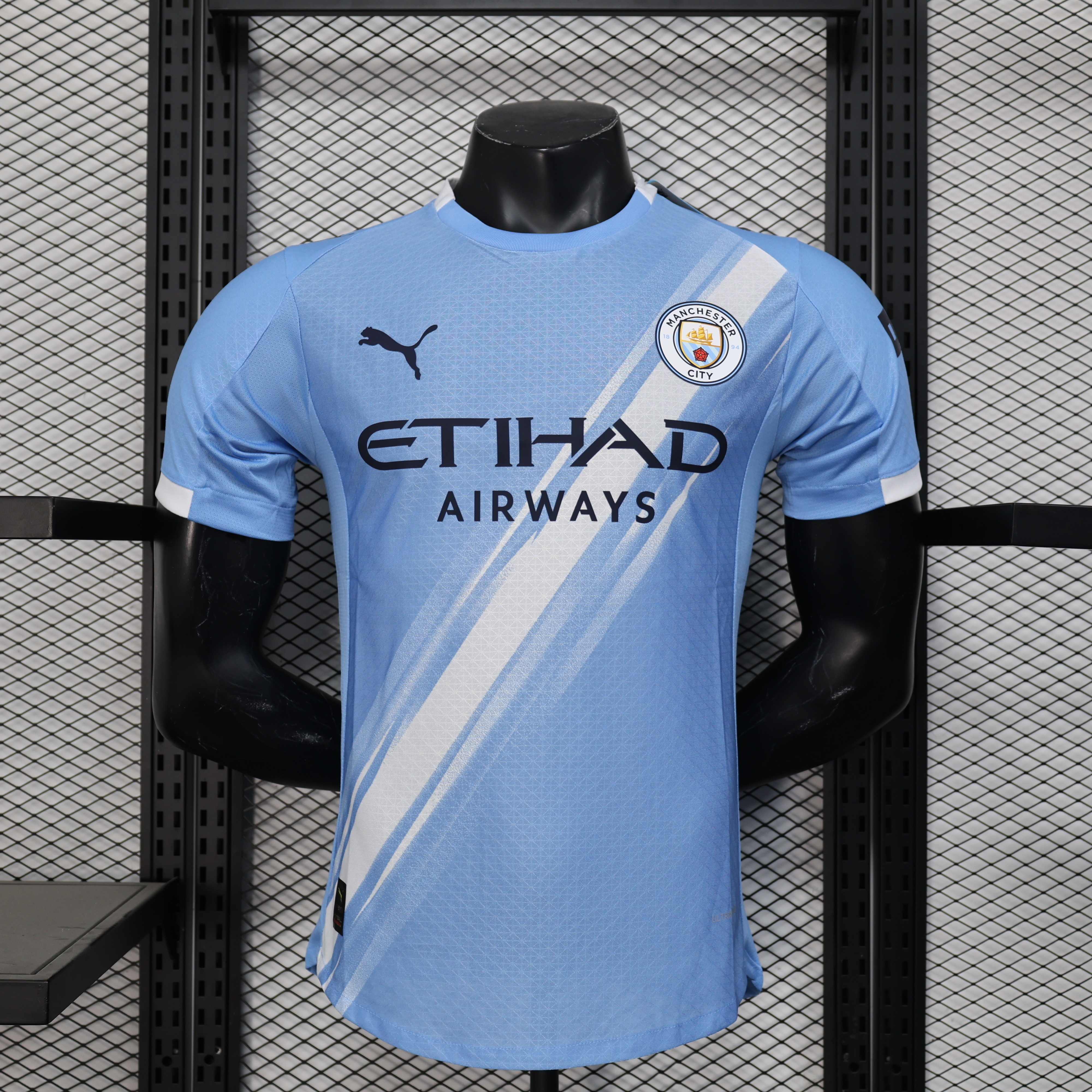 Manchester City 2025/26 Home Light Blue Player Version