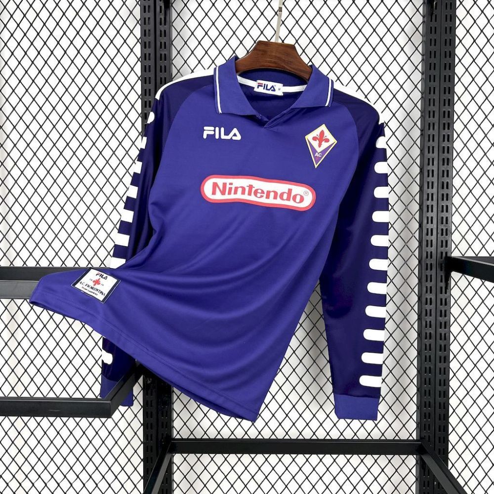 Fiorentina 1998/99 Home Long Sleeves Retro Jersey