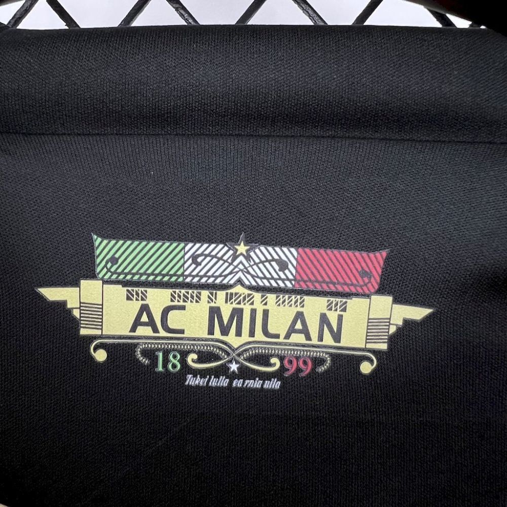 AC Milan 2010/11 Home Long Sleeves Retro Jersey