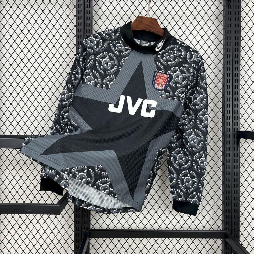Arsenal 1994/95 Black goalkeeper Long Sleeve Retro Jersey