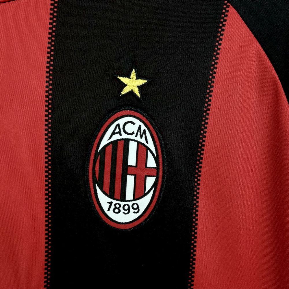 AC Milan 2010/11 Home Long Sleeves Retro Jersey