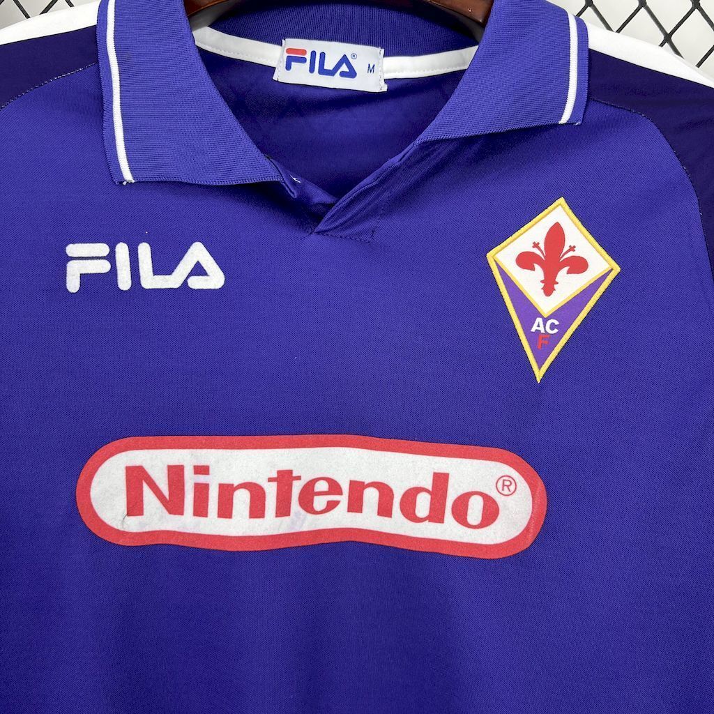 Fiorentina 1998/99 Home Long Sleeves Retro Jersey