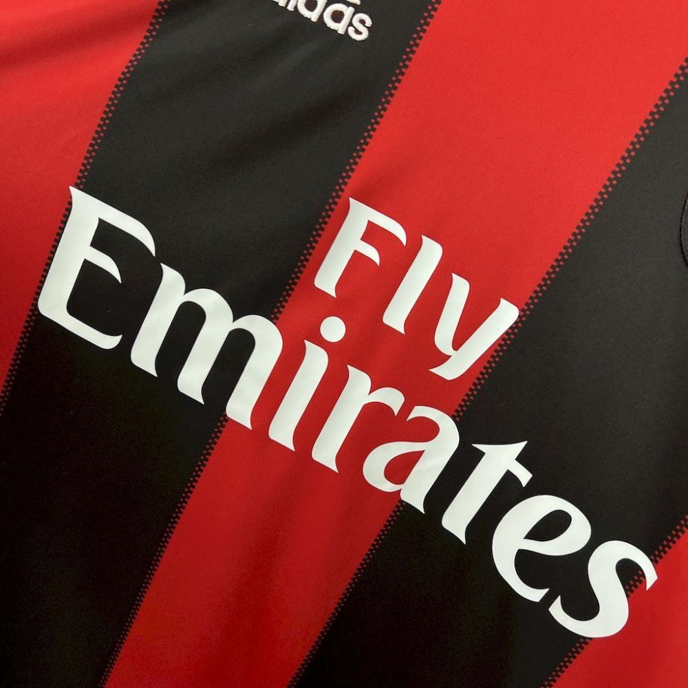 AC Milan 2010/11 Home Long Sleeves Retro Jersey