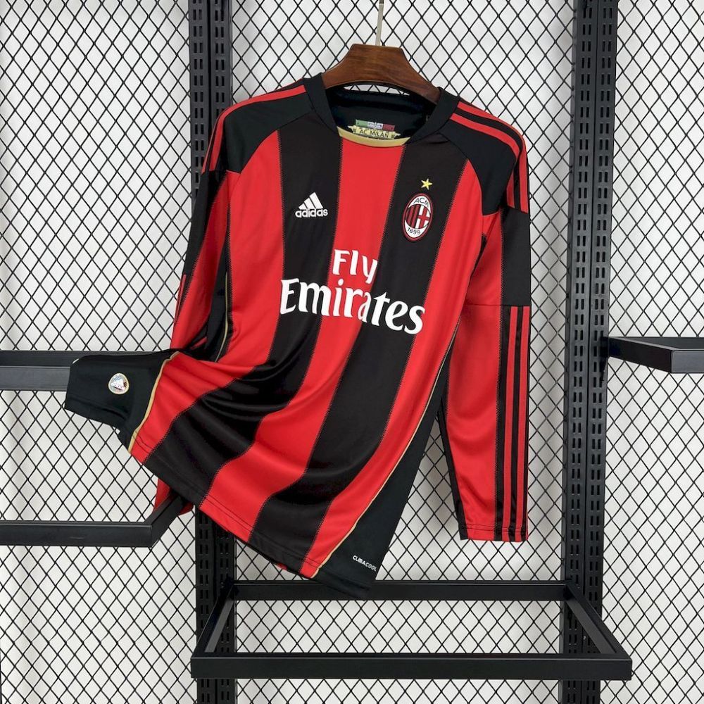 AC Milan 2010/11 Home Long Sleeves Retro Jersey