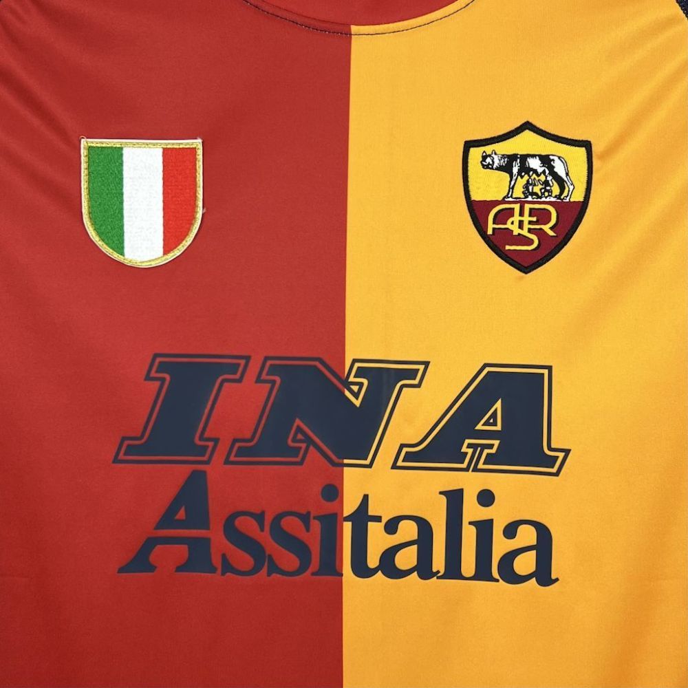 AS Roma 2001/02 Home Retro Jersey